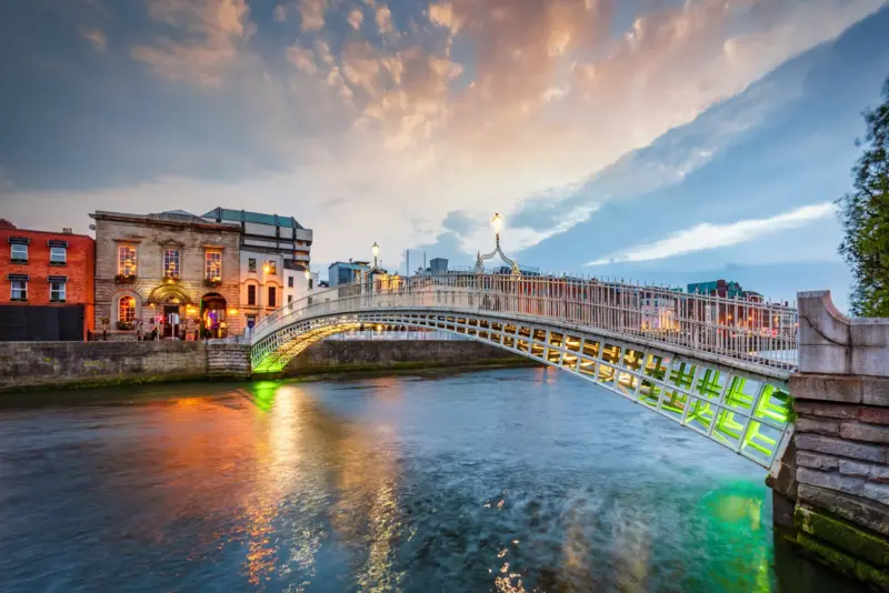 Half Penny Bridge in Dublin