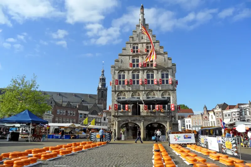 Der berühmte Käsemarkt in Gouda
